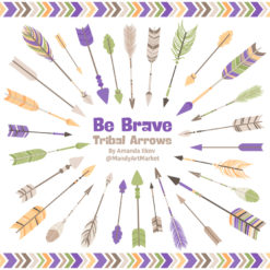 Crocus Tribal Arrows Clipart