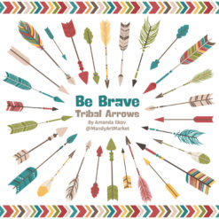 Retro Bold Tribal Arrows Clipart