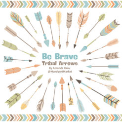 Vintage Boy Tribal Arrows Clipart