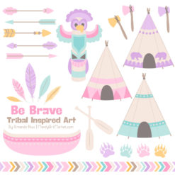 Fresh Girl Tribal Clipart