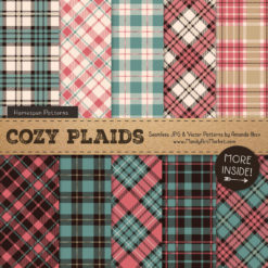 Soft Christmas Cozy Plaid Patterns