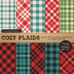 Cherry Bomb Cozy Plaid Patterns