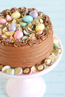 Malted Chocolate Easter Egg Cake