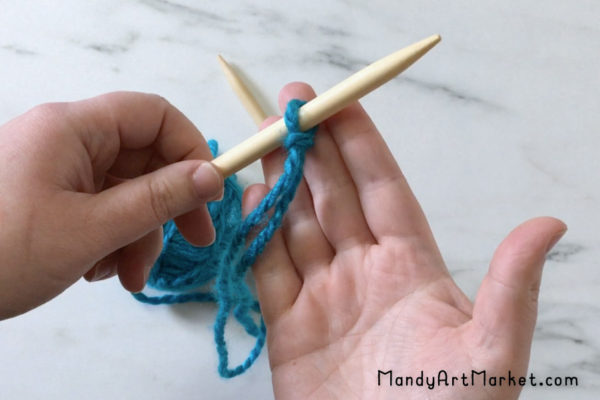 Slip Knot on the Needle - Done